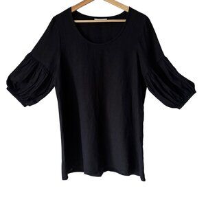 Bryn Walker XS Oversized Tunic Top Mini Dress Linen Comfy Breathable Lagenlook